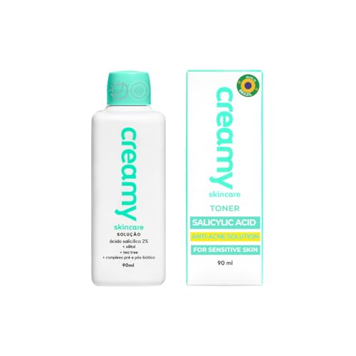 Creamy Salicylic Acid Toner | Anti-Acne Solution for Clear Skin | Effectively unclogs pores | Microbiota-Balancing Complex | Formulated for Sensitive Skin 3 Fl oz