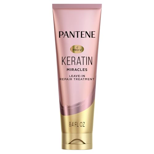 Pantene Keratin Leave-In Conditioner with Argan Oil for Damaged Hair 8.4oz