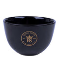 ROYAL SHAVE Ceramic Textured Shaving Bowl ? Shave Soap & Shaving Cream Dish, Textured for Rich Lather ? LARGE (Black)