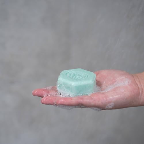 ANIHANA Body Wash Bar with Coconut Oil and Hemp Seed Oil, Soap Free, Moisturizing, Gentle, Soft Skin Care, Refreshing Cucumber & Mint Scent 2.8 Oz