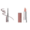 Maybelline Nude Lip Liner & Lipstick Bundle - Gone Griege & Nude Lust