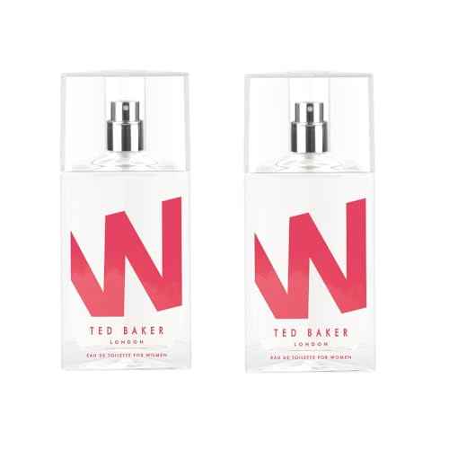 Ted Baker W EDT Duo Pack, Gentle and Sophisticated Fragrance, Fig Leaf, White Peony and African Violet Top Notes with Pink Orchid, Cassis and Raspberry Middle Notes, 2 x 2.54 fl oz