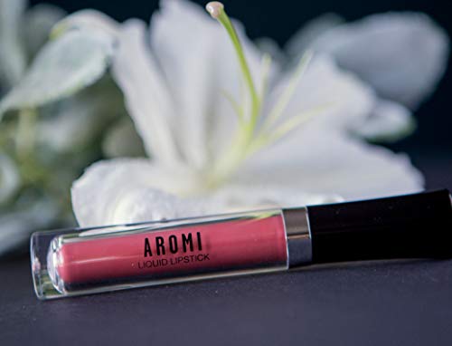 Aromi Terra Cotta Matte Liquid Lipstick | Burnt Orange Lip Color, Earthy, Nutmeg, Vegan, Cruelty-Free, Long Lasting, Waterproof, Handmade (Terra Cotta)