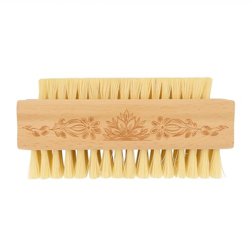 Wooden Fingernail Brush with Natural Sisal - Flower Variation Menesia