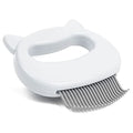 Leo's Paw Massaging Pet Hair Removal Shell Comb for Cats & Dogs