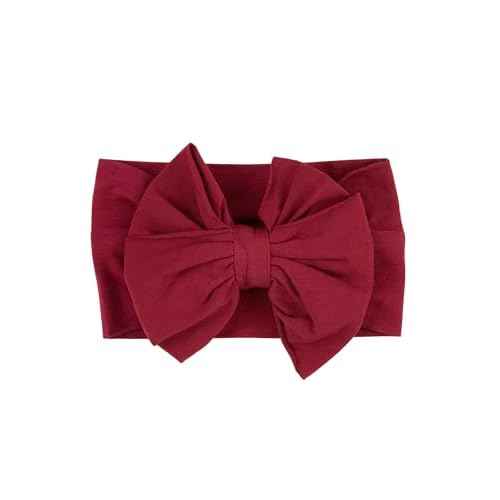 RuffleButts Dark Cherry Big Bow Headband - One Size