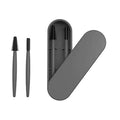 AQUP Reusable Grey Eyebrow & Eyelash Brush with Case - Makeup Spoolie Tool