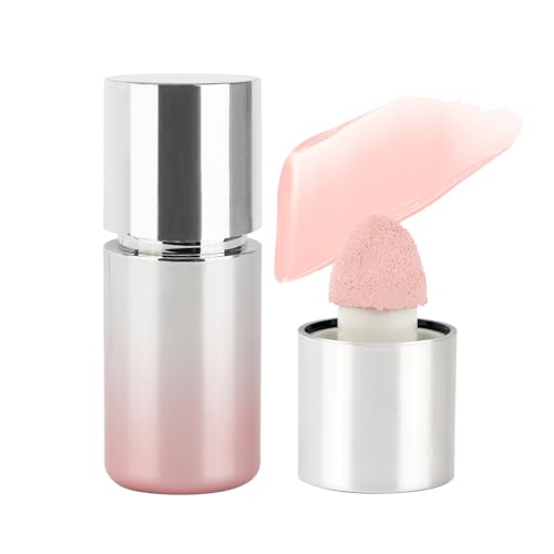 Blush Liquid Makeup Cream Stick, Blendable Cheek Weightless Watercolor Sheer Finish, Soft Peach Face Tint for Mature Skin, Easy Application Beauty Essential (H1 White Sand)