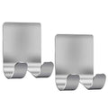 Self Adhesive Stainless Steel Hooks 2 Pack - Razor & Towel Holder