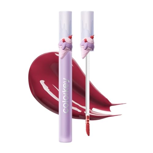 COLORKEY Air Lip Glaze - Ice Cream Edition, Hydrating Mirror Shine Lip Gloss