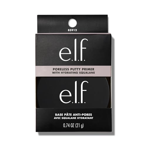 e.l.f. Poreless Face Primer, Skin-Perfecting & Lightweight, Long Lasting, Smooths & Preps to Create Flawless Base, Infused with Tea Tree and Vitamins A & E, 0.74 oz (21g)