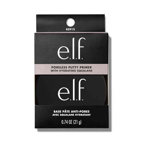 e.l.f. Poreless Face Primer, Skin-Perfecting & Lightweight, Long Lasting, Smooths & Preps to Create Flawless Base, Infused with Tea Tree and Vitamins A & E, 2 Fl Oz