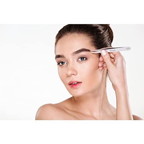German Stainless Steel Twin Tweezers - Slant & Pointed Tips
