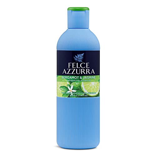 Paglieri: "Fresco" Bath & Shower with Bergamot and Cedar Scent, "Felce Azzurra" Line - 21.98 Fluid Ounces (650ml) [ Italian Import ]
