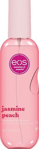 EOS Jasmine Peach Body Mist - Hydrating Floral Body Spray with Hyaluronic Acid & Glycerin, 6 fl oz