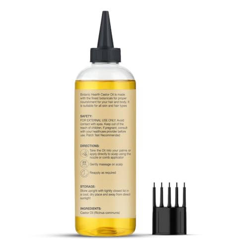 Botanic Hearth Castor Oil Treatment for Hair, Lashes & Brows - 6.7 Fl Oz