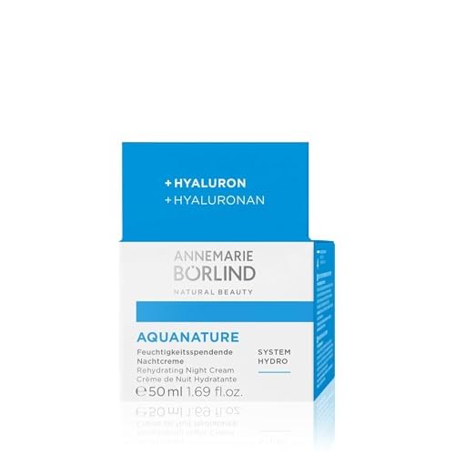 ANNEMARIE B?RLIND - AQUANATURE Rehydrating Night Cream - Papyrus and Glasswort Extracts for Lasting Hydration - Nourishes, Regenerates, Rehydrates - 1.69 Fl Oz