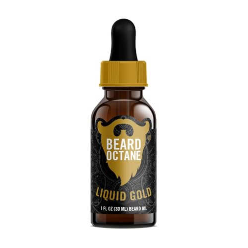 Beard Octane Beard Oil for Men ? Liquid Gold (Frankincense, Oud Cologne) ? Softens & Conditions Dry Beards With Argan & Jojoba ? 1oz