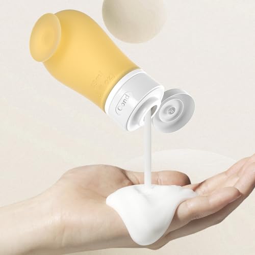 Travel Bottles - 14 Pack Leak Proof, TSA Approved 3oz Travel Size Containers with Suction Cup, Refillable Toiletry Accessories for Shampoo, Conditioner