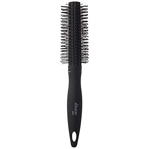 Diane Charcoal Soft Touch Handle Collection Round Brush, 1 Count (Pack of 1)