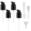 4 Pcs Replacement Foundation Pump Compatible with Maybelline Fit Me Liquid Foundation, Plastic Cosmetic Liquid Foundation Make-Up Pump Replacement Tool(with Spoon, Dropper, Funnel)