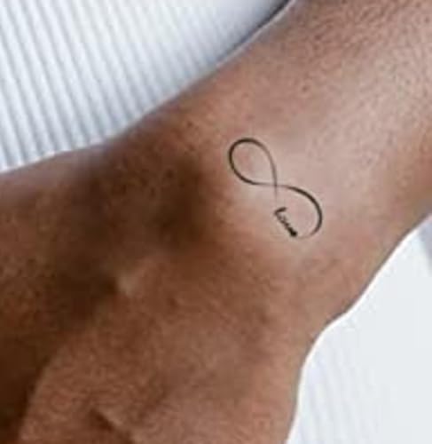 Infinity Symbol Temporary Tattoos – 24 Waterproof Inspirational Transfers