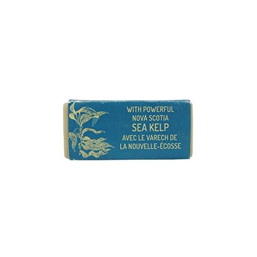 Nova Scotia Fisherman - Hand Poured Soap, with Organic Shea Butter and Nova Scotia Sea Kelp, Vegan Friendly, No Artificial Ingredients, Plant-Based Body Care (Sea Salt, 4.8 oz)