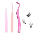Lash Cluster Applicator Tool Set - 3pc Eyelash Extension Tweezers