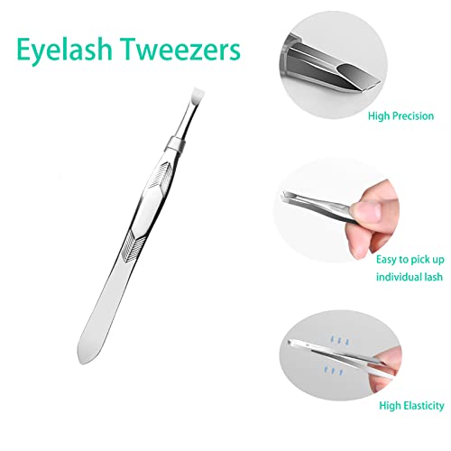 Bottom Lash Extension Kit 200pcs with Bond & Tweezers