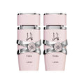 Lattafa Yara Women Eau de Parfum Spray 3.4 oz (Pack of 2) Vanilla