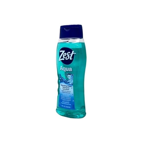 Zest Hydrating Body Wash - Aqua - Moisturizing Body Wash for Men and Women - Bath Soap with Vitamin E - Gentle Paraben Free Formula - 18 oz.