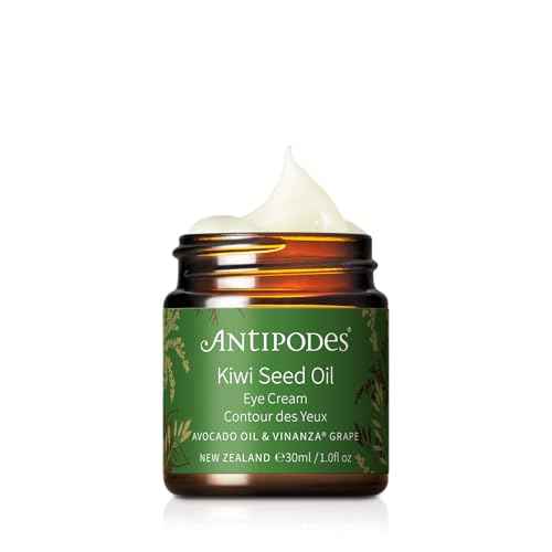 ANTIPODES Kiwi Seed Oil Eye Cream - Moisturizing Eye Cream, Soothing, De-Puffing, Anti-Aging, 100% Natural, Cruelty-Free, Vegan, Fragrance-Free (1.0fl oz)