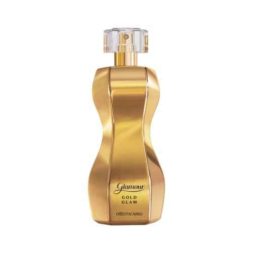 O Boticario Glamour Gold Glam Eau de Toilette, Long-Lasting, Sweet and Floral Fragrance Perfume for Women, 2.5 Ounce