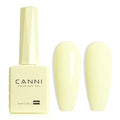 CANNI Pastel Yellow Gel Nail Polish - Light Yellow UV/LED 1Pcs, Long Lasting, Salon Quality, Barley White Variation