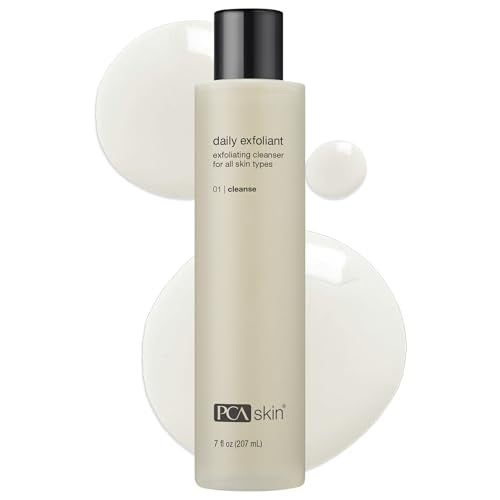 PCA SKIN Daily Face Exfoliant Cleanser, Moisturizing Face Wash, Gently Cleanses Dirt, Debris, and Other Impurities From Skin, Facial Cleanser Made with Renewable Exfoliants, 7.0 oz Bottle