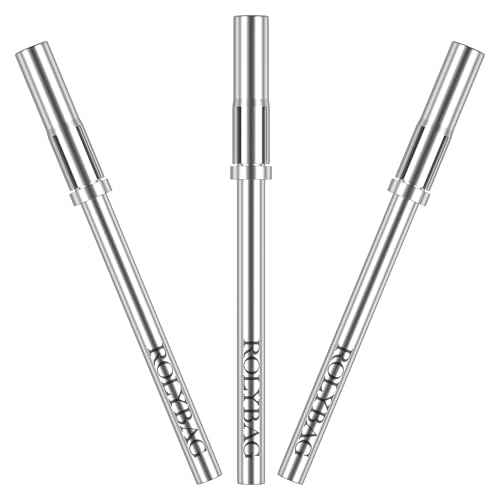 Rolybag Mandrel Nail Drill Bit, Mandrel Bit for Small Sanding Bands, 3/32'' Easy Off Mini Mandrel Bit for Nails, Suitable for Acrylic Nails Gel Manicures, Silver Mandrel Drill Bit 38mm x 3.1mm