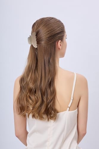 Apricot Acetate Claw Clips 3-Inch for Fine & Thick Hair