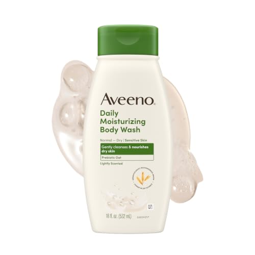 Aveeno Daily Moisturizing Body Wash Lightly Scented 18 fl oz - Sensitive Skin Formula