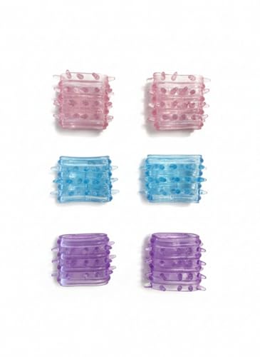 Textured Silicone Finger Covers for Skin Picking Support - 3-Pack