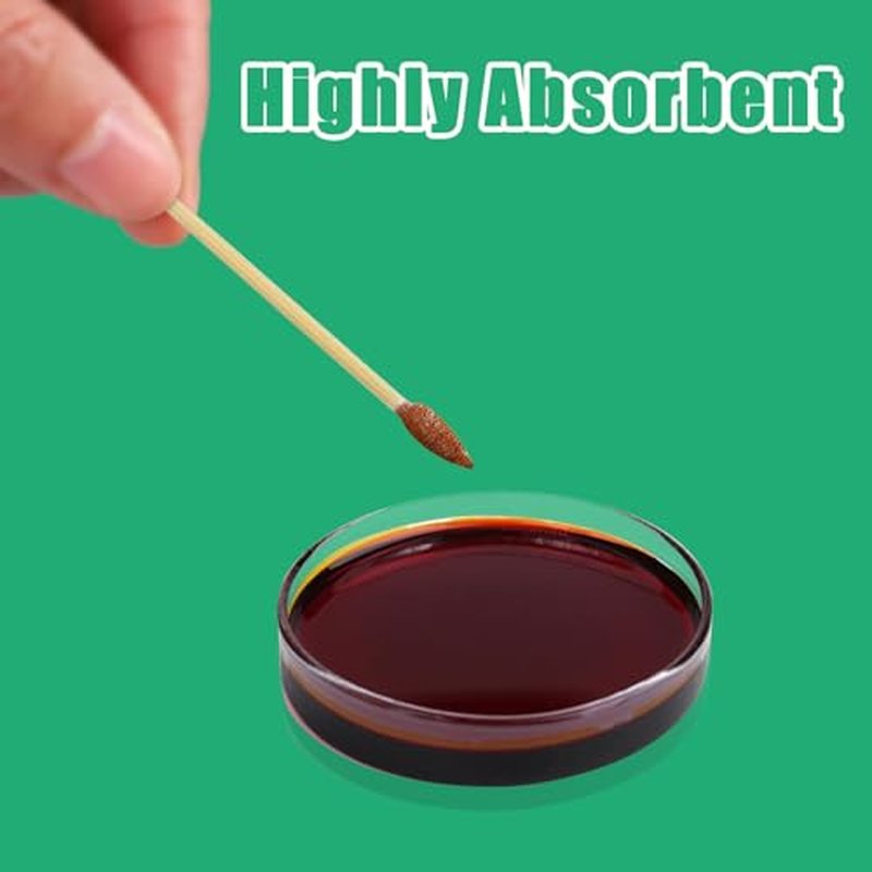 1000 Count Cotton Swabs with Bamboo Sticks, Double Pointed