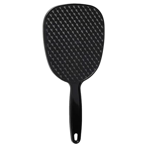 Diane Hand Mirror ? Standard 1X Magnification Hand Held Mirror, Single Sided Vanity Makeup Mirror for Women, Men, Salon, Barber, Shaving, and Travel, Medium 5" x 11" In Black