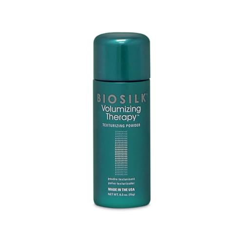 BioSilk Volumizing Therapy Texturizing Powder, Root Lifting Hair Powder for Volume & Texture, Absorbs Excess Oil, Silk & Rice Proteins, Sulfate-Free, Paraben-Free, Cruelty-Free, 0.5 Oz