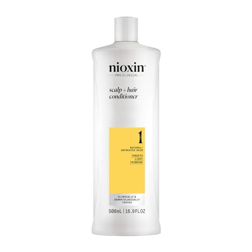 Nioxin System 1 Scalp Therapy Conditioner, Natural Hair with Light Thinning, 16.9 oz