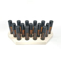 Roller Ball Bottle Display for 10 ml Bottles - Handmade - For Essential Oils and More - 9, 12, 15 or 18 Hole (15 Hole, Natural)