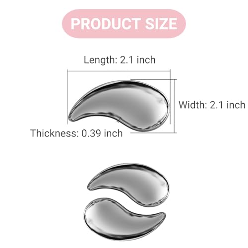 Cooling Eye Pad for Puffy Eyes - Stainless Steel Eye Mask