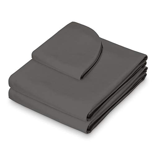 Saloniture Gray Microfiber Massage Table Sheet Set - Includes Fitted, Flat & Face Cover
