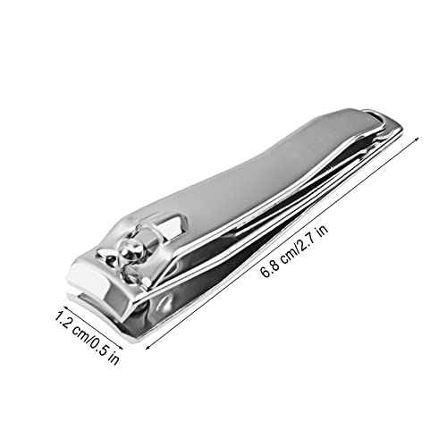 Individually Wrapped Nail Clippers Stainless Steel Fingernail Clippers Bulk, Sturdy Toenail Clippers Thick Nail Tip Cutter Trimmer for Homeless/Men and Women/Hotel 6.8cm X 1.2cm (Set of 100)