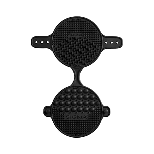 Sigma Beauty - Palmat¢ç - Makeup Brush Cleaner - Perfect for Travel and On the Go - Palm Sized - Black