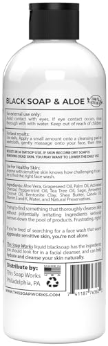 Natural Black Soap with Aloe for Face & Body | Paraben Free