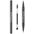 Microblading Eyebrow Pencil for Women Waterproof Brow Pencil 2-in-1 Dual-Ended with Micro-Fork-Tip and Precise Brush-Tip, Light Brown